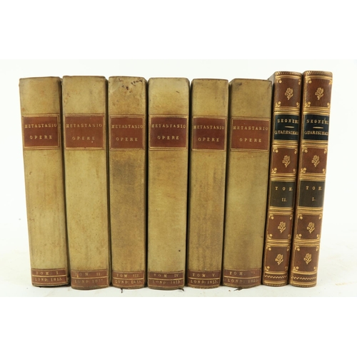 419 - Zotti (Romualdo) Opera Dell Abate Pietro Metastasio, 6 vols. 8vo Lond. 1813. Engd. frontis port., fu... 