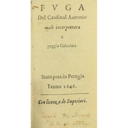 422 - Italian Literature: Carauia (Alessandro)Naspo Bizaro, Nouamento Ristampao, 2 Con la Zonta del lament... 