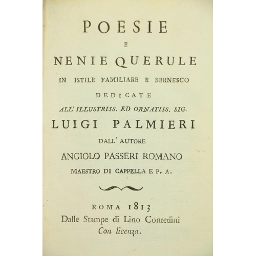 426 - Italian Poetry:   Il Saminiato Poema Giocoso del Dottore Ipolito Neri D'Empoli, Sm. 8vo Gelopoli 176... 