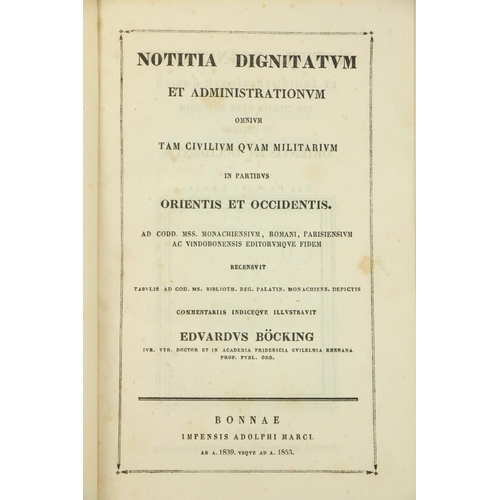 434 - Bocking (Edward) Notitia Dignitatum et Adminstrationum Omnium Tam Civilium quam Militarium in P... 