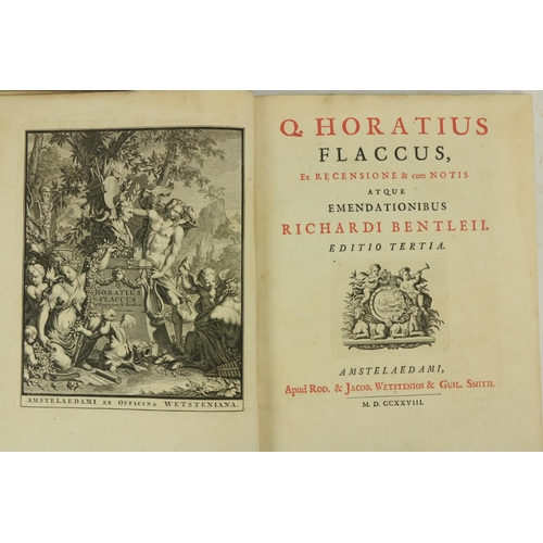 468 - Very Fine Edition Bentley (Richard)ed. Q. Horatius Flaccus, Ex. Recensione & cum Notis... 