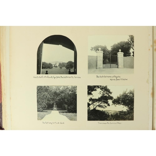 1044 - Photographs:  Howth Castle etc. An oblong folio Family Album of original photographs, inscribed on c... 