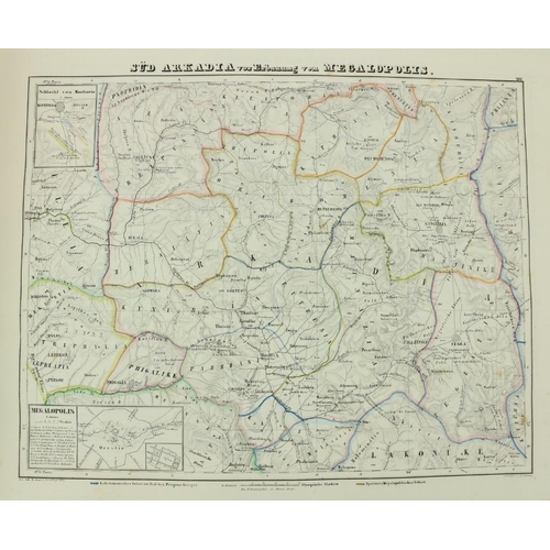 1056 - Atlas:  Kiepert (H.) Topographisch - Historischer Atlas von Hellas und den Hellenischen Co... 