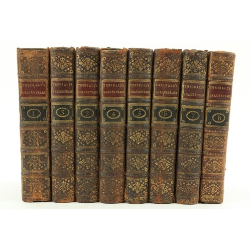 698 - [Shakespeare] Theobald (Lew.) The Works of Shakespeare, 8vols. 12mo Lond. (for C. Hitch,... etc.) 17... 