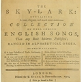 With Rules and Laws of Cricket Evans (T.) Publisher. The Sky Lark:  Containing a new, elegant, and m... 