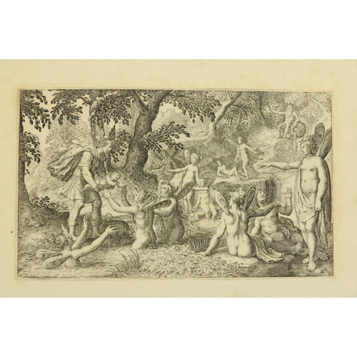 840 - Early Engravings:  Matham (Jacob) Bacchus as the God of Wine, A bound collection of 12 (nu... 