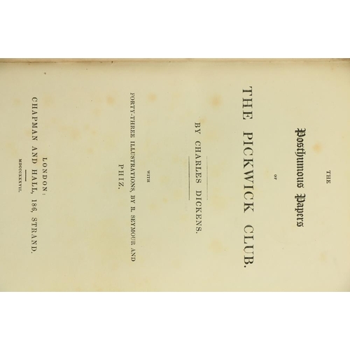 854 - Dickens (Charles) The Life and Adventures of Nicholas Nickleby, 8vo Lond. (Chapman & Hall) 1839.... 