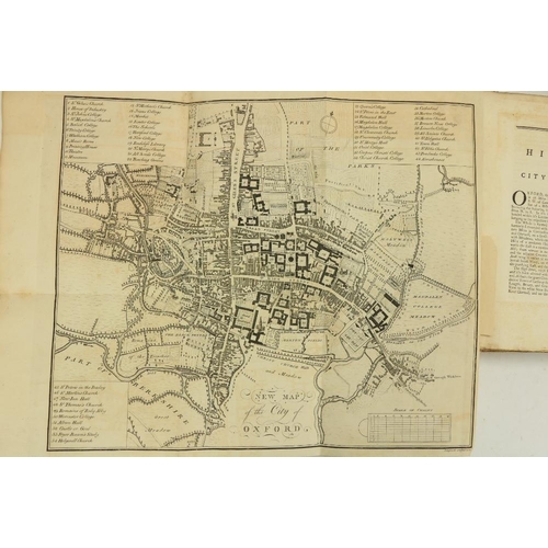 871 - Peshall (Rev. Sir J.) & Wood (A.) The Antient and Present State of the City of Oxford, Lg. 4to L... 