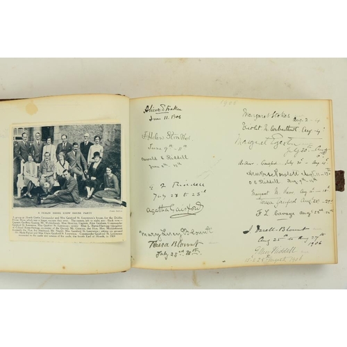 883 - Howth Castle Visitors Book: An oblong folio Album of Autographs, of Visitors to the Castle and to th... 