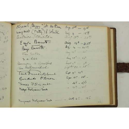 883 - Howth Castle Visitors Book: An oblong folio Album of Autographs, of Visitors to the Castle and to th... 