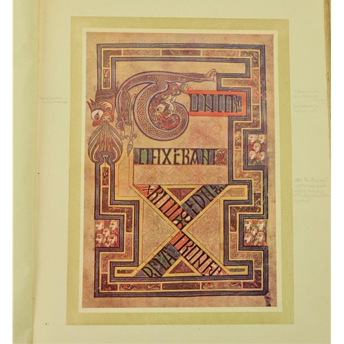 897 - O'Sullivan (Sir Edward) The Book of Kells, folio London (Studio) 1914, mounted cold. plts., orig. bu... 