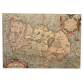 Abraham Ortelius (1527 - 1598) Hiberniae Britannicae Insulae Nova Descriptio,engd. map, had coloured... 