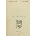 Irish Poetry: Allingham (Wm.)ed. Nightingale Valley; A Collection of Choice Lyrics and Short Poems. ... 