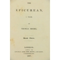 Inscribed Presentation Copy from Thomas Moore, Poet Moore (Thomas) The Epicurean, A Tale, 12mo L. 18... 