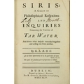 [Berkeley (George)] Siris: A Chain of Philosophical Reflexions and Inquiries Concerning the Virtues ... 