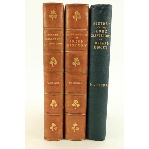 857 - Burke (Oliver J.) The History of the Lord Chancellors of Ireland, 8vo D. 1879. First Edn., orig. pho... 