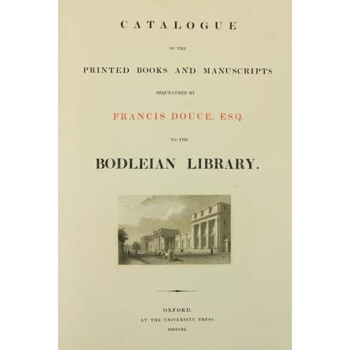 1059 - Bibliography - Douce:   Catalogue of the printed Books and Manuscripts Bequethed by Francis Douce, E... 