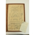 Original Drawing of Oxford Cathedral Ruskin (John) A large finely executed Pencil Drawing, captioned... 