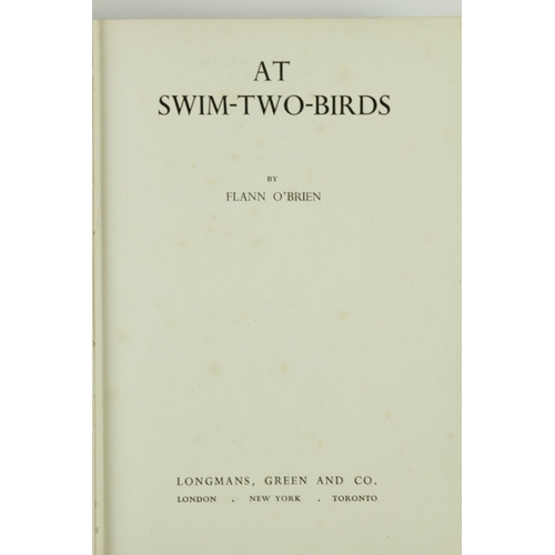 10 - O'Brien (Flann) At Swim-Two Birds, 8vo L. 1939. First Edn., orig. black cloth. Good Copy. ... 