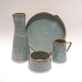 Castle Arch Pottery Selection of Handmade Pottery, 2021, - Sugar Bowl, Jug, Carafe and Serving ... 