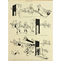 Rene Bull, Irish (1872 - 1942)A collection of six original pen and ink Caricature Sketches, to inclu... 