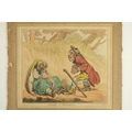 Coloured Engravings:  After Gillray, etc., a collection of five original engraved hand coloured cari... 