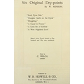 One of 150 Artists ProofsRenison (W.) Six Original Dry-Points, folio, L. (C. Welch) 1922, a set of 6... 