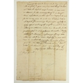 Manuscript 1784American Revolution. Autograph M/ss document signed Oliver Arnold, of the town of Nor... 