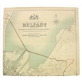 Maps:  The City and Suburbs of Belfast showing the Principal and Parliament Boundaries, engraved and... 