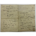 Hyde (Dr. Douglas)  'An Craoibhin.' An ALs 4pp (single folded sheet|) dated 12.6.1912, from 1 E... 