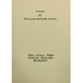 Private Edition One of 30 Copies OnlyYeats (William Butler). Poems.  Cuala Press, D. 1935, sm. qto, ... 