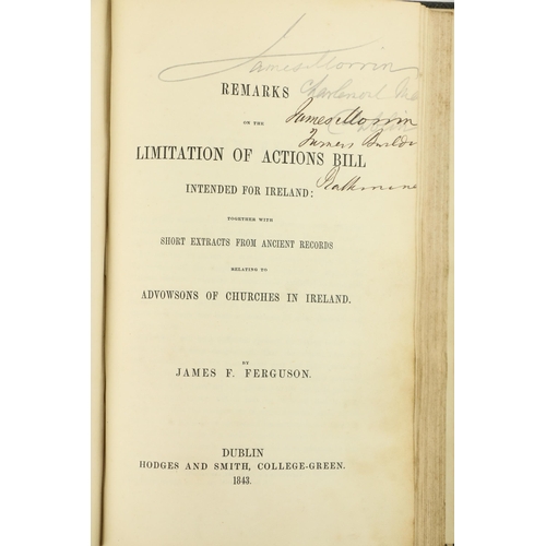 24 - Pamphlets: 1. Rolls Office. Court of Error in Ireland - Hetherington, V. Wogan, 8vo D. 1817. 154pp; ... 