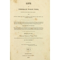 1798: Wolfe Tone (Wm. T.)ed. Life of Theobald Wolfe Tone, Founder of The United Irish Society. 2 vol... 
