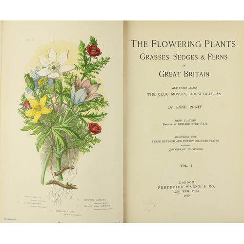 42 - Fine Coloured Plates: Pratt (Anne) The Flowering Plants, Grasses, Sedges & Ferns of Great Britai... 