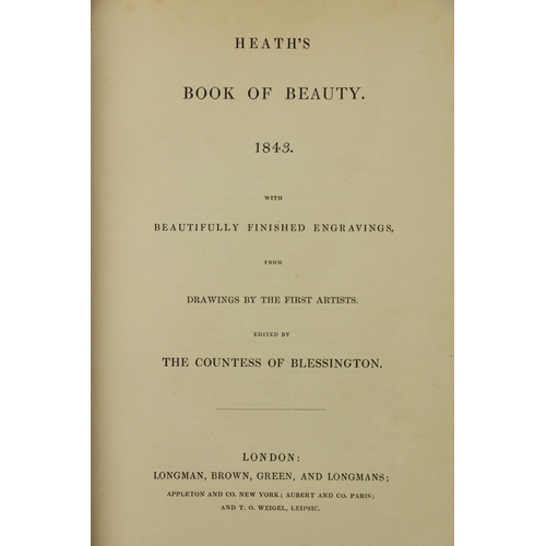 52 - Engraved Plates: Blessington (Countess of,)ed. The Keepsake, 1849, 1851, & 1852, together 3... 