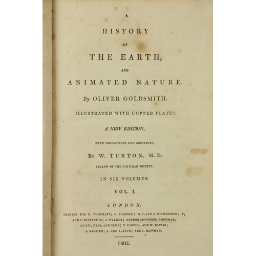 9 - The Property of Robert BartonGoldsmith (Oliver) A History of The Earth and Animated Nature, 6 vols. ... 
