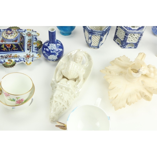 233 - A collection of miscellaneous Chinese, European and English Porcelain, comprising a Second period Be... 