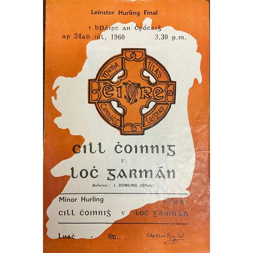 686A - 1960 Leinster Hurling FinalG.A.A. - Hurling 1963, Leinster Hurling Final Official Programme - Kilken... 