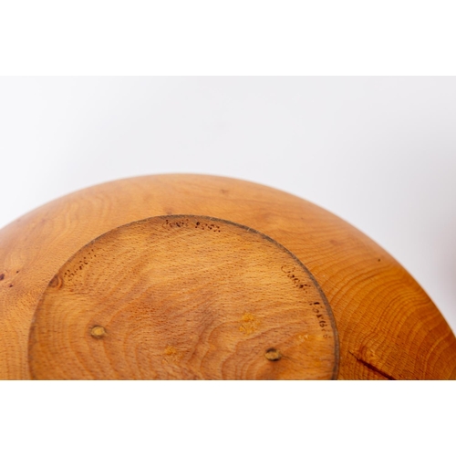 225 - Brother Ciaran Forbes, O.S.B., Irish (b. 1942-2022)A large beech turned wooden Bowl, Signed on base,... 