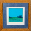 J.M. Collier, Irish 21st CenturyCrayon, “Landscape with blue Sky”, approx. 16 x 16cms (6” x 6”), sig... 