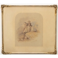 Robert Richard Scanlan, Irish (1801-1876)“Irish Legislators in 1847”, watercolour, depicting two men... 