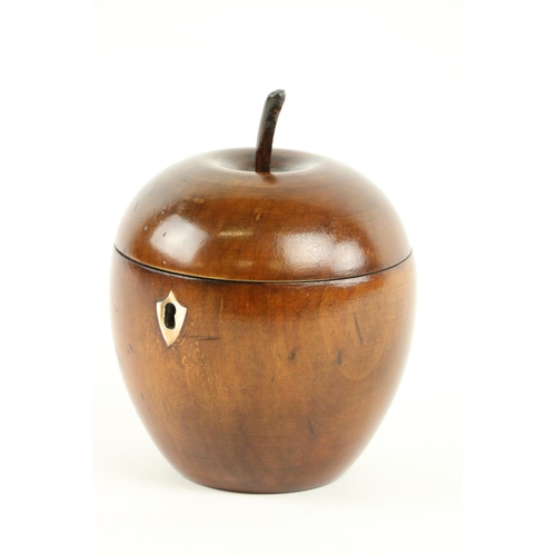 264 - A 19th Century Applewood Tea Caddy, of apple form, 6