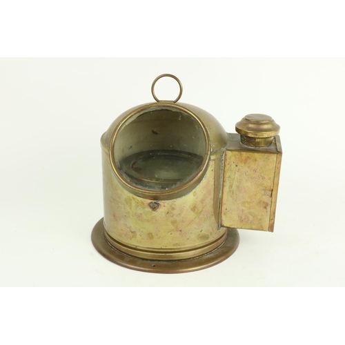 382 - A brass lifeboat Sestrel Binnacle Compass, with dome top, 8 1/