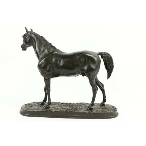 128 - After P.J. Mene Study of a Horse, bronze, 14