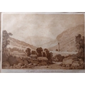 After Jonathan Fisher, Irish (1740 - 1809)A set of 4 sepia engraved Prints, to include:* View of the... 