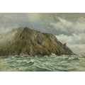 Fred R. Fitzgerald (1869-1944)'The North Cape,' watercolour, signed 15' x 21 1/2' (38cms x 55cm... 