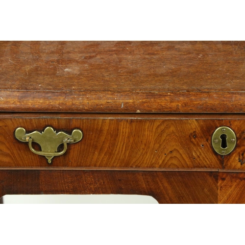 272 - A very good 18th Century walnut Side Table, probably Irish, with rectangular moulded top above a lon... 