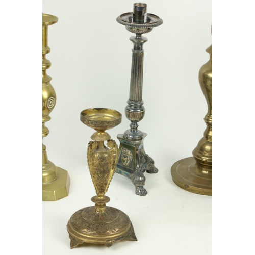 334 - A pair of bronzed Spelter Neo-classical Mantlepiece Ewers, 19 1/2