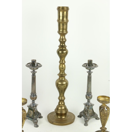 334 - A pair of bronzed Spelter Neo-classical Mantlepiece Ewers, 19 1/2