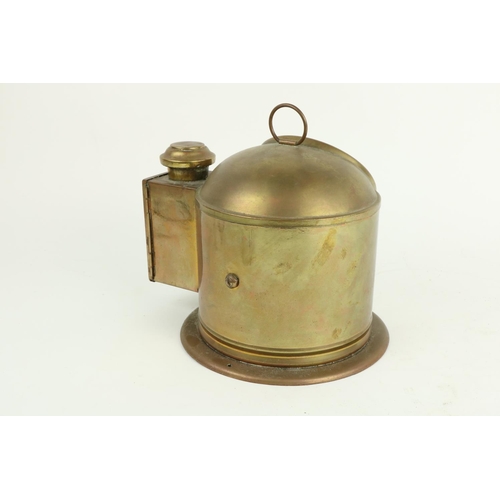 382 - A brass lifeboat Sestrel Binnacle Compass, with dome top, 8 1/